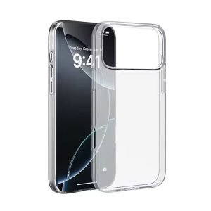 CAPA SILICONE DURA APPLE IPHONE 17 PRO TRANSPARENTE