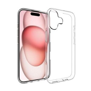 CAPA SILICONE DURA APPLE IPHONE 17 TRANSPARENTE