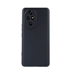 CAPA SILICONE HUAWEI HONOR 200 PRETO COM PROTETOR DE CAMERA