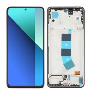 TOUCH+DISPLAY COM FRAME XIAOMI REDMI NOTE 13 4G 6.67" PRETO TFT