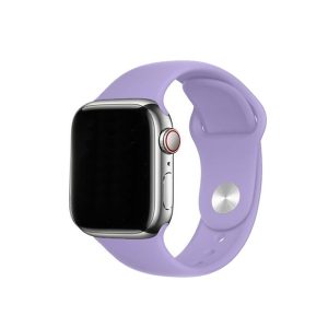 PULSEIRA SILICONE APPLE WATCH 42MM/44MM/45MM/49MM LILAS