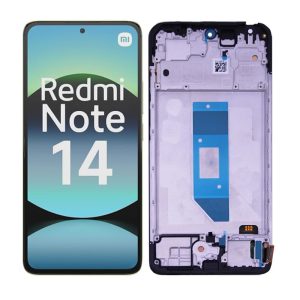 TOUCH+DISPLAY COM FRAME XIAOMI REDMI NOTE 14 4G 6.67" PRETO TFT