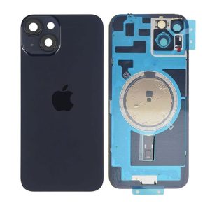 TAMPA TRASEIRA APPLE IPHONE 14 PLUS PRETO COM LENTE DE CAMERA