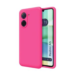 CAPA SILICONE GEL XIAOMI REDMI A5 ROSA CHOQUE COM PROTETOR DE CAMERA