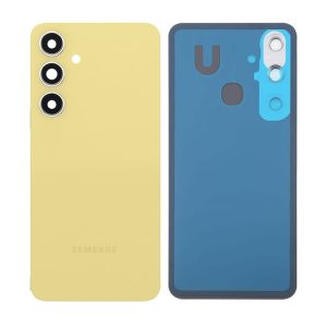 TAMPA TRASEIRA SAMSUNG GALAXY S24 FE/S721 AMARELO COM LENTE DE CAMERA