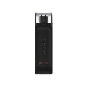 PENDRIVE KINGSTON 64GB PRETO DATA TRAVELER 70 3.2 USB-C