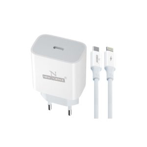 CARREGADOR 220V NEW SCIENCE SLD-T11 BRANCO 25W 5.0A TIPO C PARA IPHONE