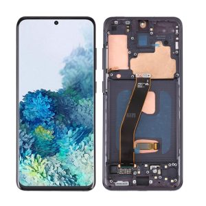 TOUCH+DISPLAY COM FRAME SAMSUNG GALAXY S20 4G/5G/G980/G981 PRETO OLED