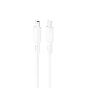 CABO DE DADOS USB TIPO C PARA LIGHTNING NEW SCIENCE M-6 BRANCO 20W 3.0A 1M