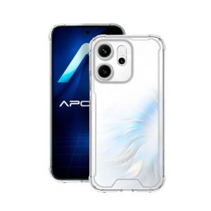 CAPA SILICONE DURA ANTI-CHOQUE OPPO RENO14 F TRANSPARENTE
