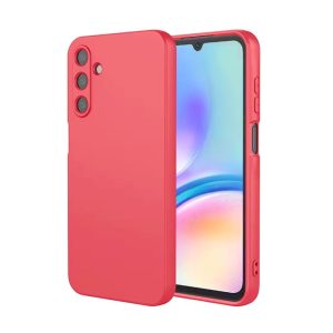 CAPA SILICONE SAMSUNG GALAXY A05S VERMELHO COM PROTETOR DE CAMERA