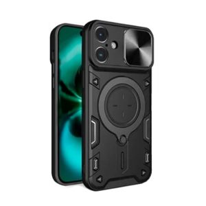 CAPA SILICONE TPU COM ANEL DE DEDO APPLE IPHONE 17 PRO PRETO COM PROTETOR DE CAM